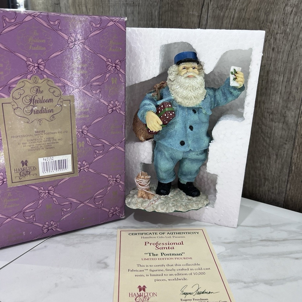 NEW Hamilton Gifts Collection THE POSTMAN Limited Edition #3680 1991 7.5"